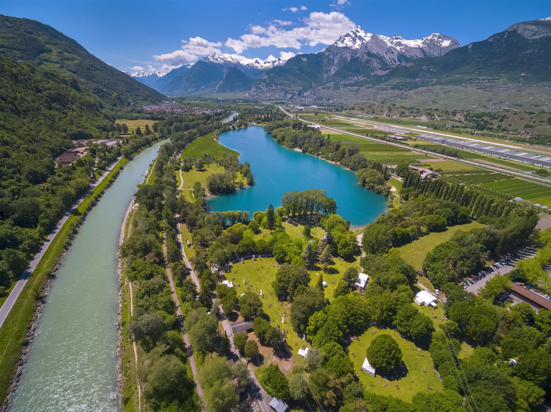 Zone détente et loisirs de Sion - Le domaine des Îles de Sion